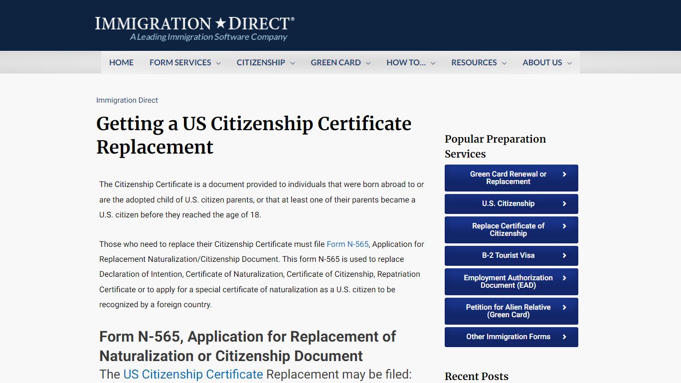 Getting a US Citizenship Certificate Replacement